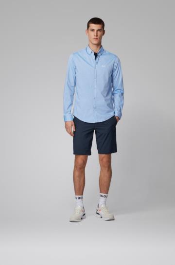 Koszula BOSS Regular Fit Niebieskie Męskie (Pl49777)